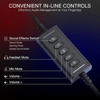 USB Wired Gaming Noise-Canceling, Microphone, Headset