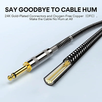 TRS 1/4 inch 6.5mm Audio Cable