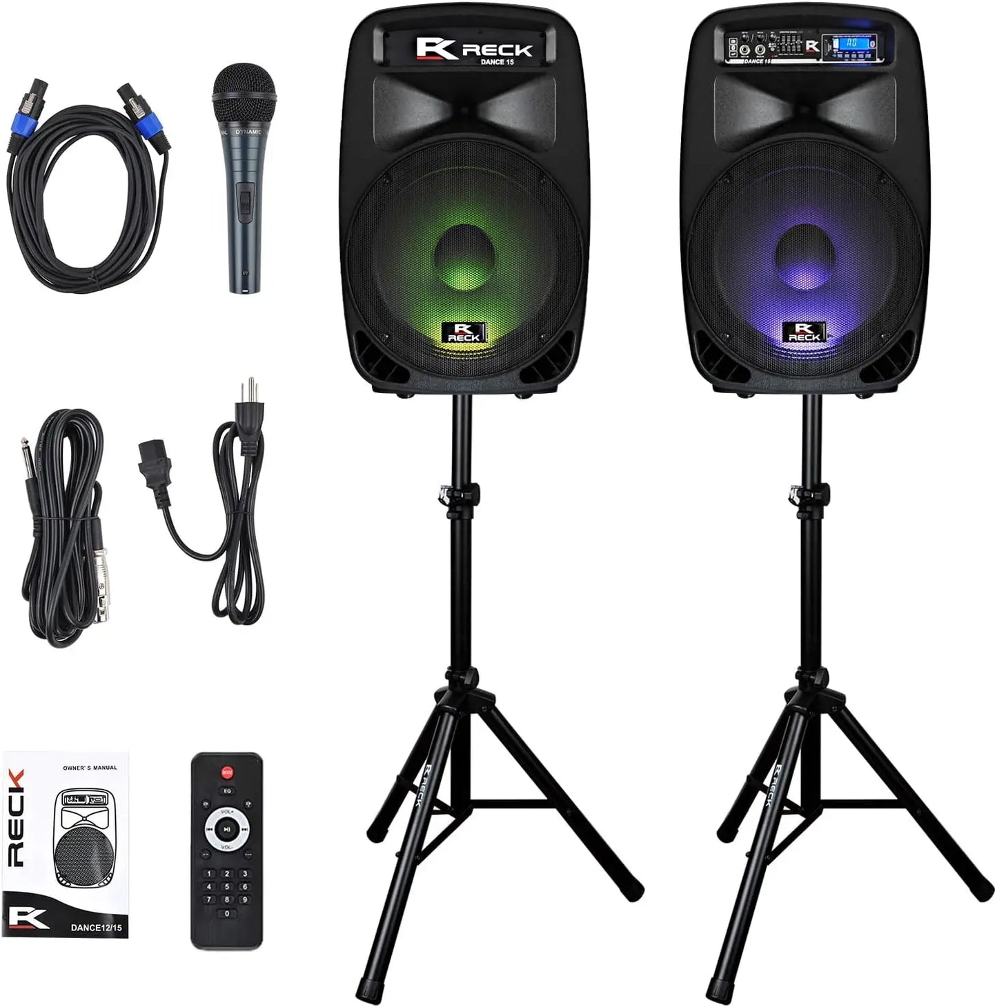 Portable 12-Inch 1000 Watts 2-Way Speaker System