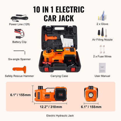 Electric 3 or 5 Ton Scissor/Hydraulic Jack
