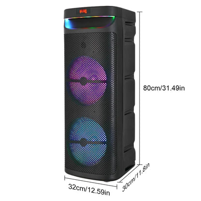 3000W Dual 10" Portable Bluetooth Party Speaker
