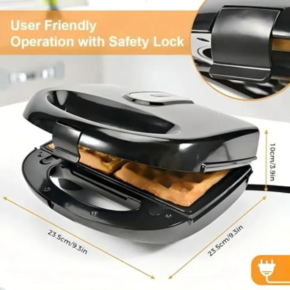 6 in 1 Waffle Maker With Removable Plates
