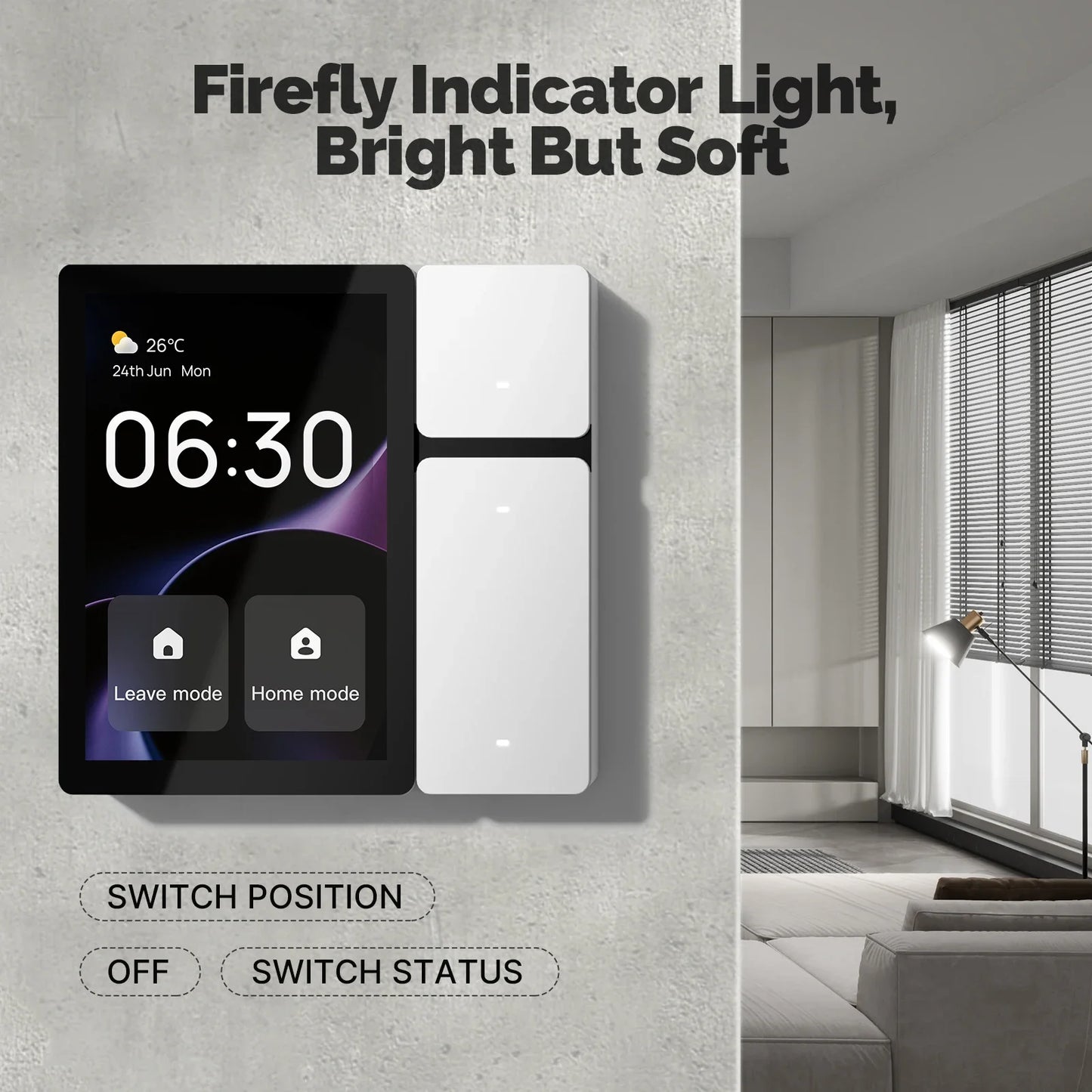 WiFi Smart Device Control Panel With 3.5" Touch Screen