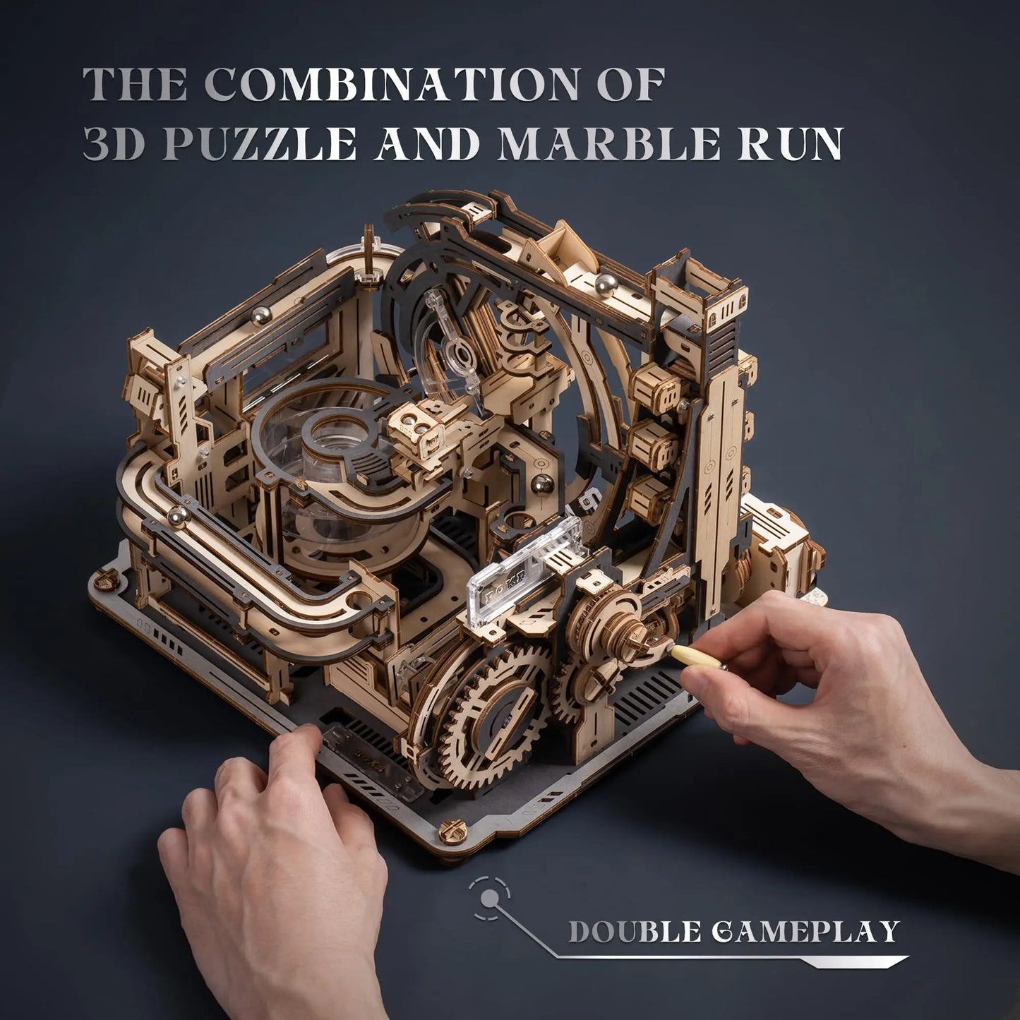 3D Puzzle Marble Run with Light