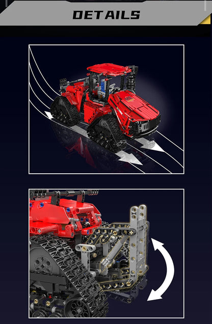 RC MOC-35270 Pneumatic Crawler Tractor Building Block Set by Mould King