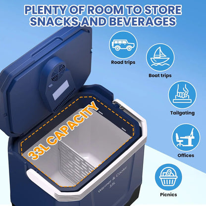 35 QT Portable Car Refrigerator Cooler & Warmer