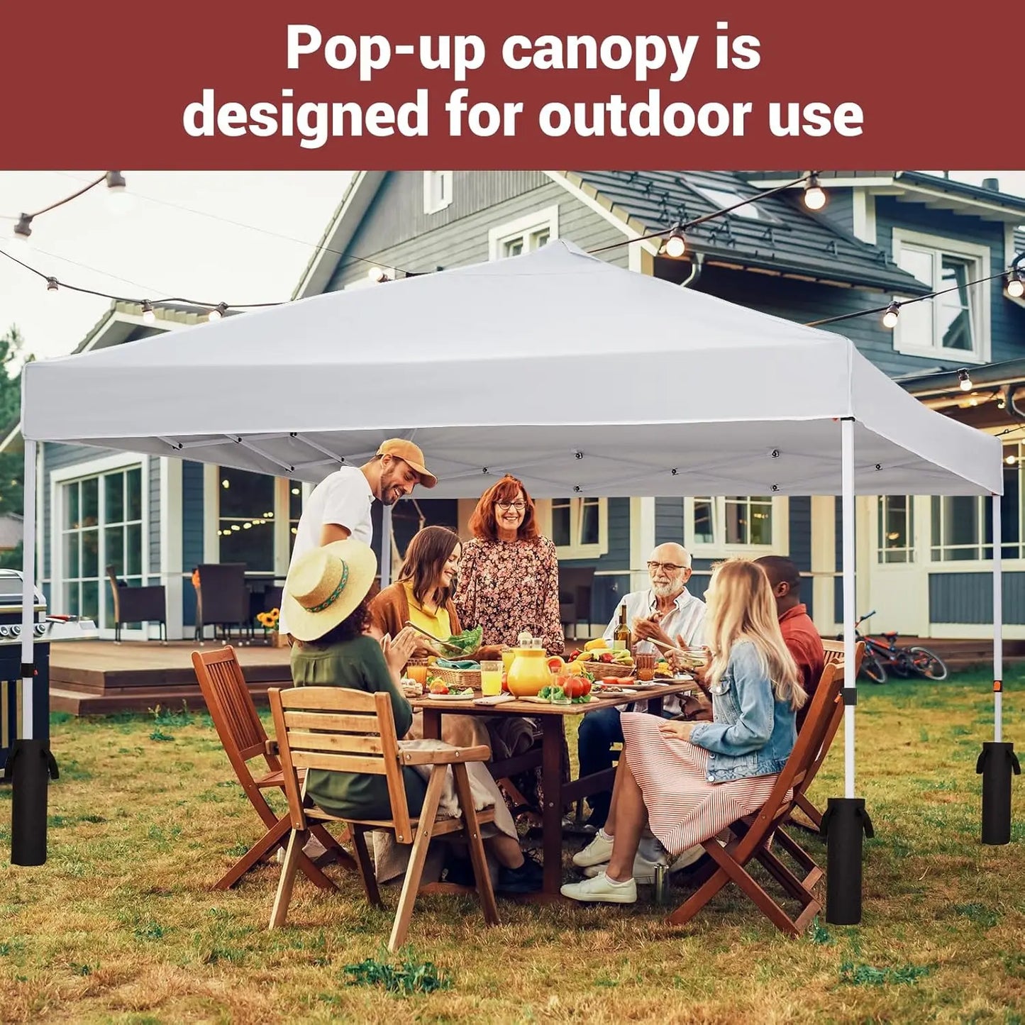 10x10 ft. Pop-Up Canopy Tent with Mesh Walls – Waterproof & UV-Block Shade Shelter