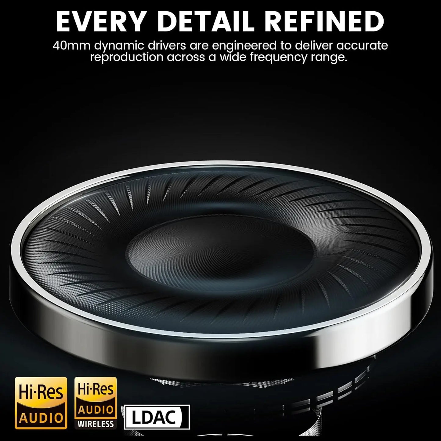 Noise Cancelling Over Ear Bluetooth Headphones