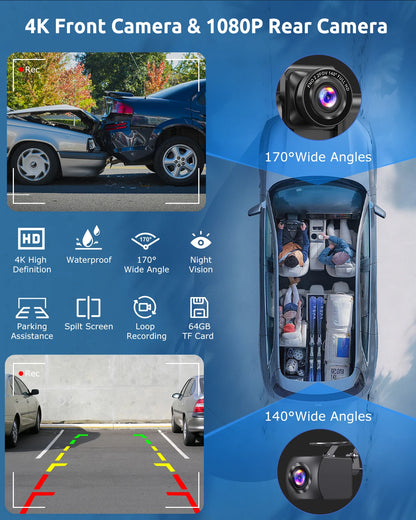 10.26"4K 64G Touchscreen Auto/Truck Dash Car Stereo
