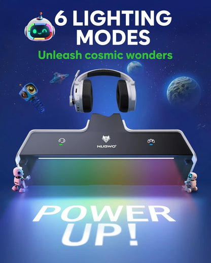 Wireless Headset with Charging Station for Headset