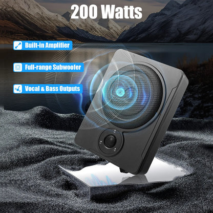 12V 8" Active Car Subwoofer