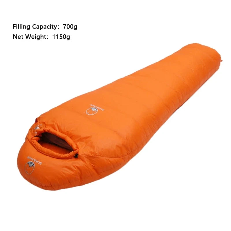 Goose Down Sleeping Bag: Warm Down Filled Adult Mummy Style Sleeping Bag