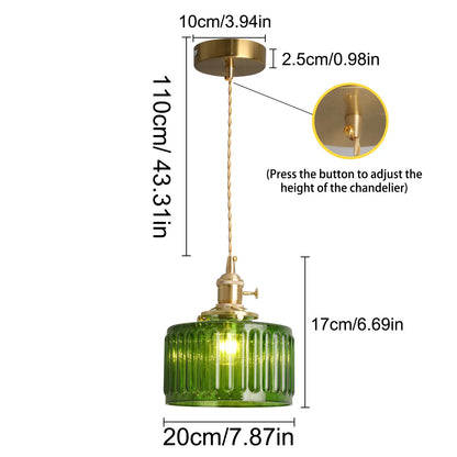LED Crystal Green Chandelier Hanging Ceiling Lights for Dining Room or Kitchen Island