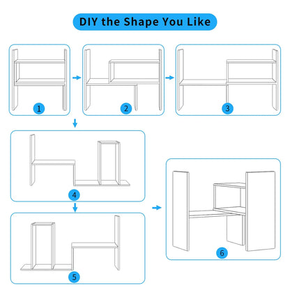 Desktop Organizer With Adjustable Shelves