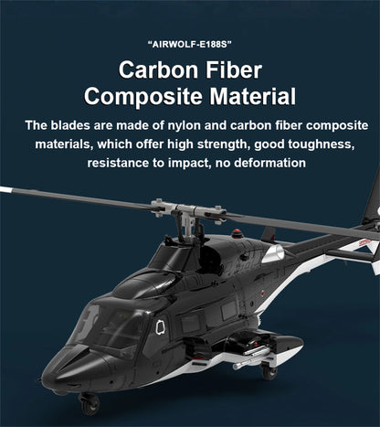 RC Helicopter AirWolf 2.4G 9CH 6G GPS Optical Flow Localization LiDAR TOF Altitude Hold Dual Brushless Motor