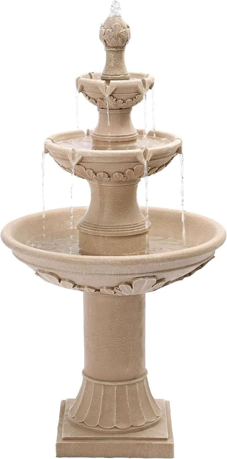 Outdoor Water Fountain 48.4''H for Garden Décor