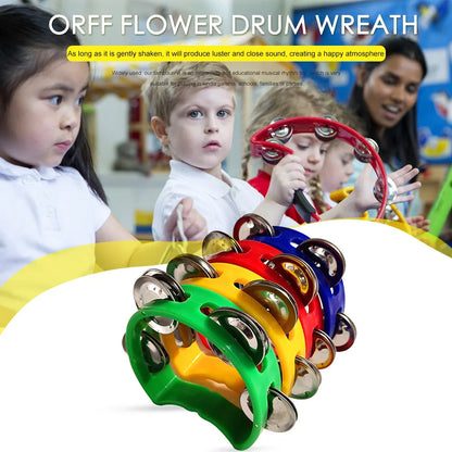 4pcs Tambourine Jingles Hand Rattle