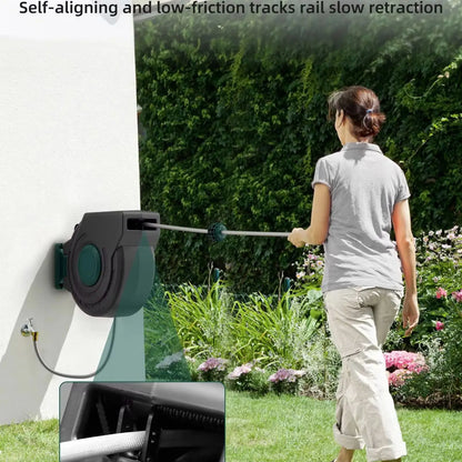 Retractable Garden Hose Reel 1/2 Inch x 130 ft
