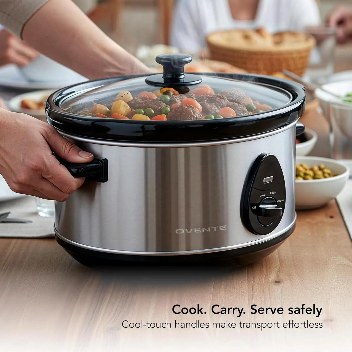 3.7 Qt. Oval Electric Slow Cooker