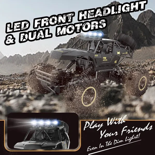 RC Rock Crawler Monster Truck 1:12 Scale 4WD 2 Batteries