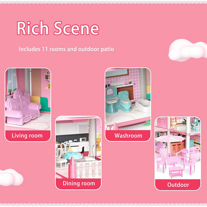 3D Princess Castle Villa Children's Play House
