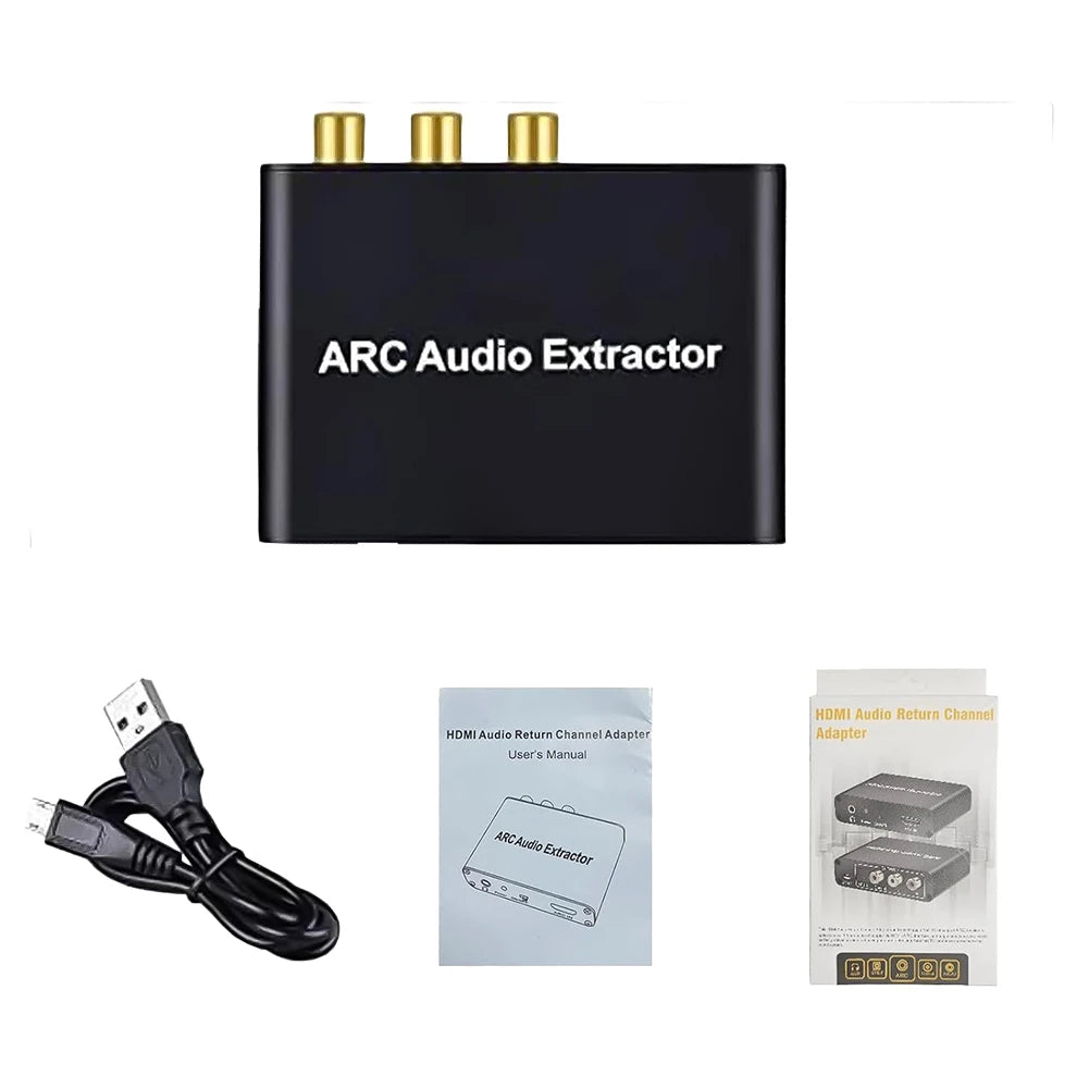 HDMI-Compatible ARC Audio Extractor Adapter