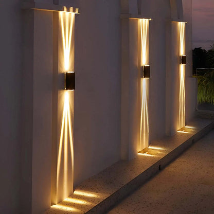 LED Up & Down Modern Wall Lamp, Aluminum Anti-Rust Indoor/Outdoor Wall Sconce