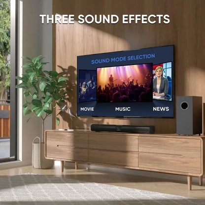 Sound Bar for Smart TV with 5.25 Inch Subwoofer, and 100W 24 Inch Soundbar