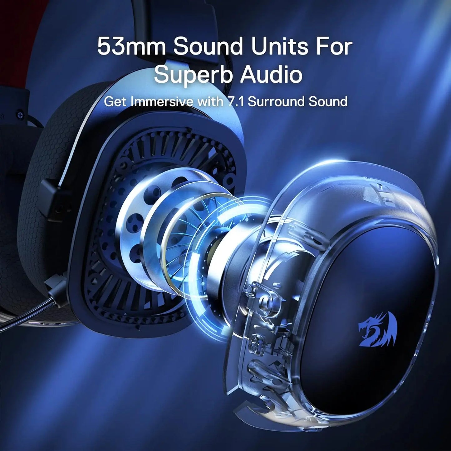 Wireless Gaming Headset With 7.1 Surround Sound