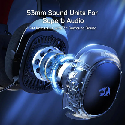 Wireless Gaming Headset With 7.1 Surround Sound