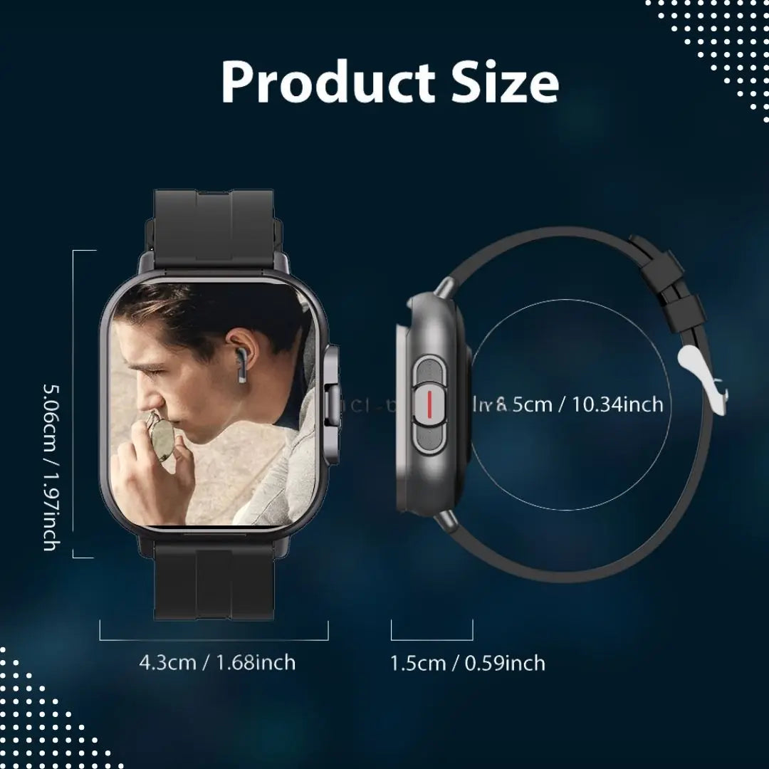 2 in 1 Smartwatch with Earphone Multi-Sport NFC Call Smart Watch