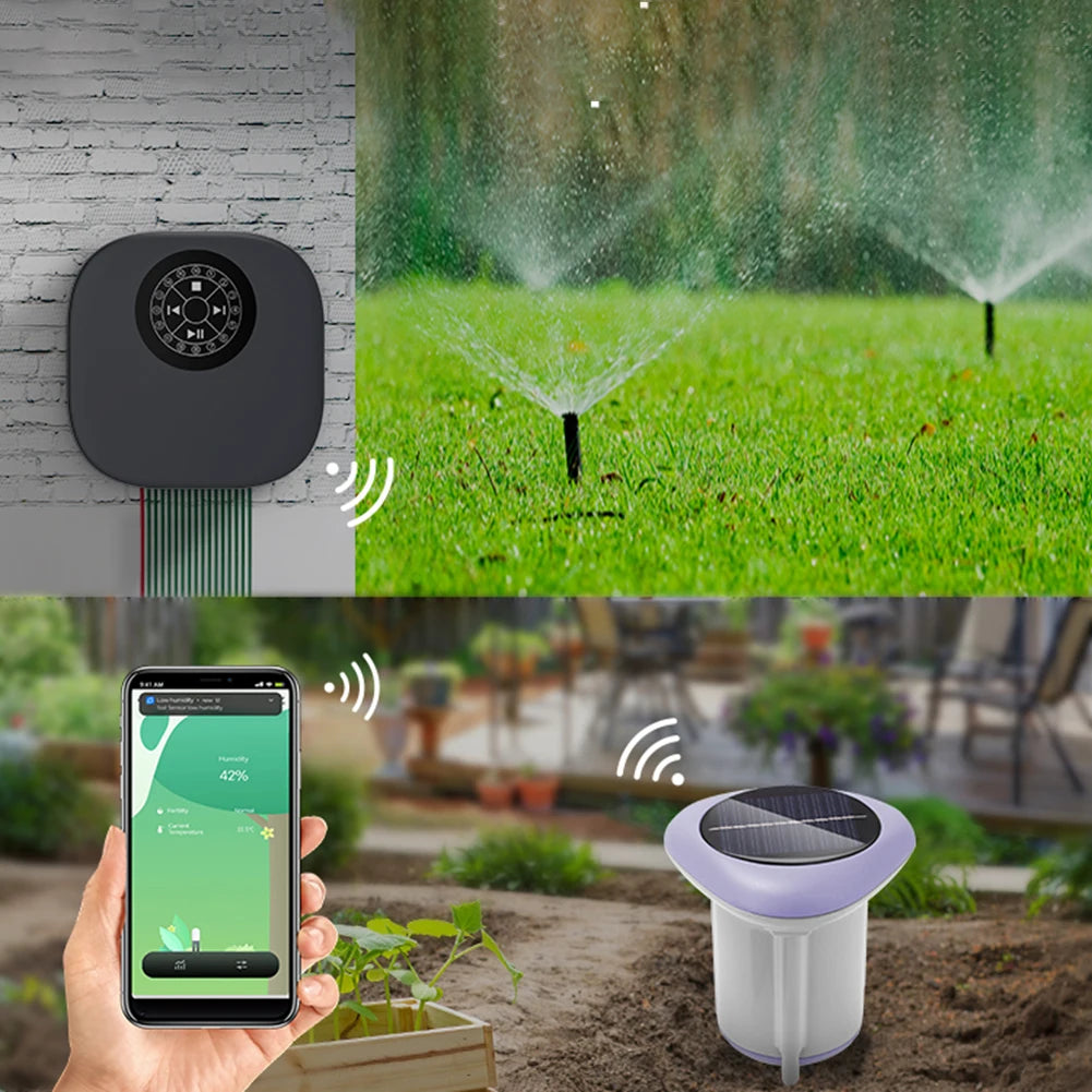 Smart Solar Soil Sensor Planting Temperature and Humidity Meter