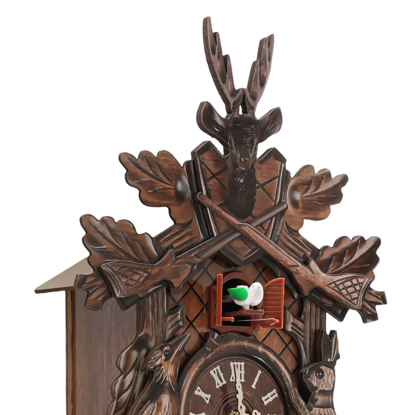 Forest Nordic Style Retro Wooden Cuckoo Wall Clock