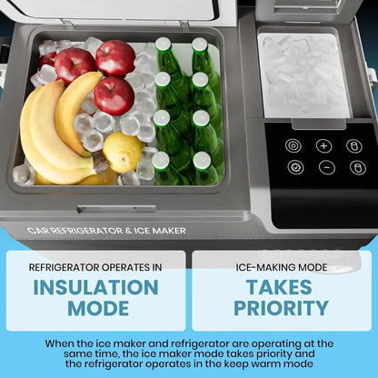 Portable Refrigerator with Ice Maker for Car or Truck