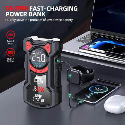 5-in-1 Multifunctional Air Pump Jump Starter