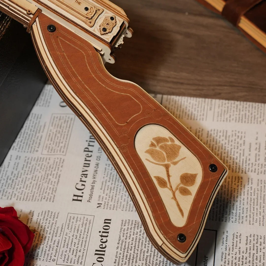 Thompson Submachine Gun 3D Wooden Puzzle for Adults and Teens