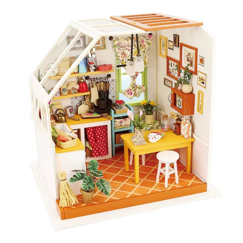 Miniature Greenhouse Wooden Kit