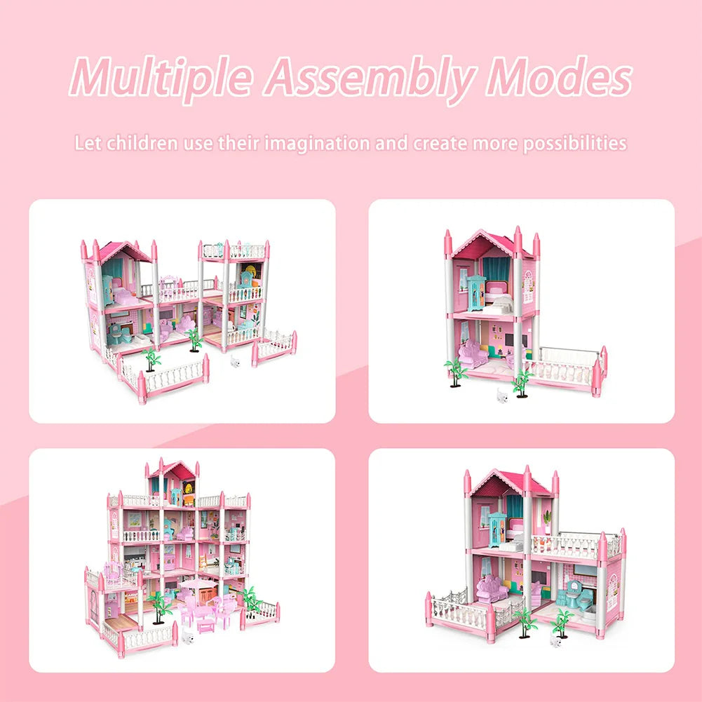 3D Princess Castle Villa Children's Play House