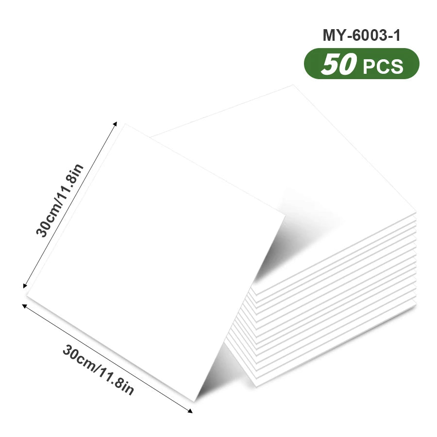 50pcs SXP Floor and Wall Tiles Peel and Stick 11.81x11.81in Self-Adhesive Applies to any Indoor Surface