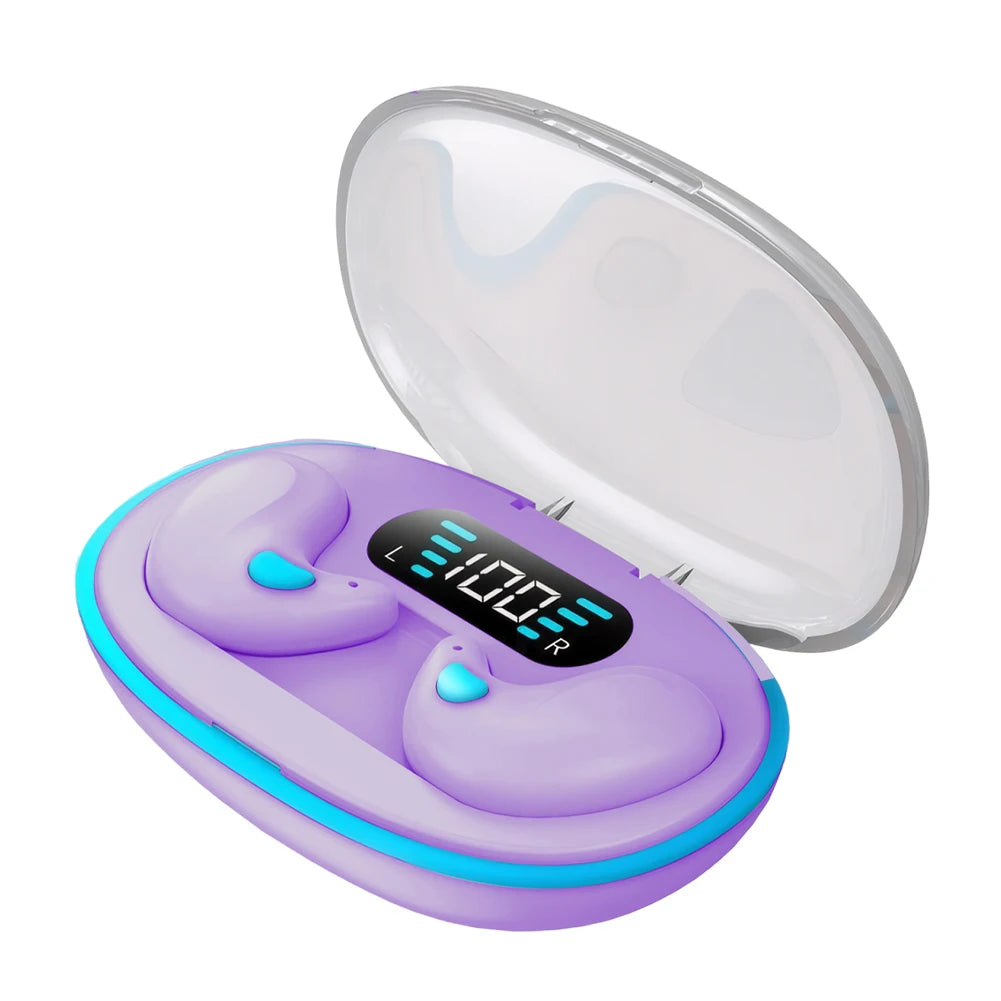 BT 5.3 Invisible Touch Control, Sense-Free, Micro Sleep Earbuds