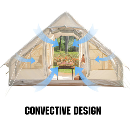 4-6 Person House Self-Supporting Air Tent with Hand Pump
