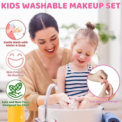 Colorful Girls' Pretend Makeup Toy Set