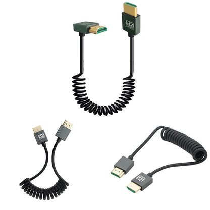 8K Ultra HD HDMI To HDMI Coiled Cable