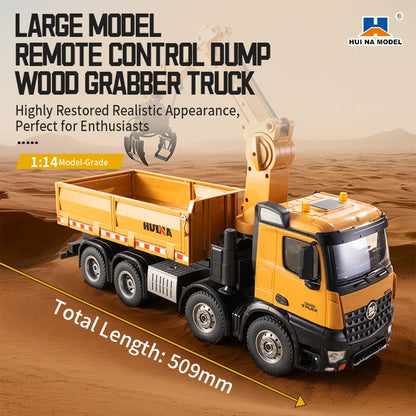 Remote Control Grab Wood Dump Truck 26-Channel 1:14 Scale Semi-Alloy Remote Control Vehicle