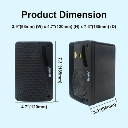 3.5'' Passive Outdoor Wired Waterproof Speakers