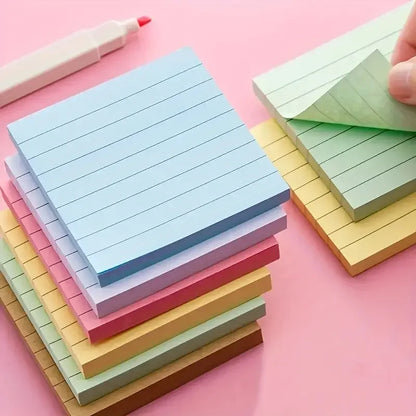 Striped, Lined Sticky Notes, for Study and Office