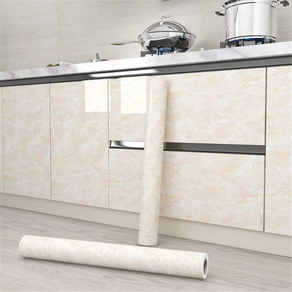 Pvc Marble Kitchen Oil-Proof, Waterproof Self-Adhesive Countertop or Cabinet Renovation Tile Stickers
