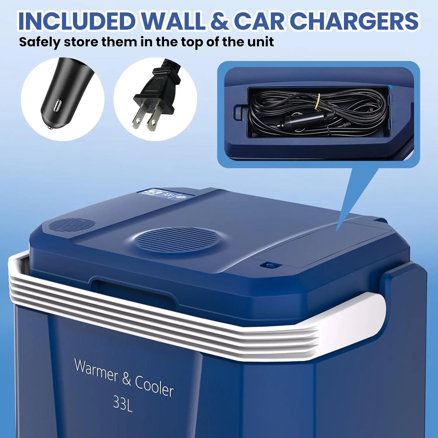 35 QT Portable Car Refrigerator Cooler & Warmer