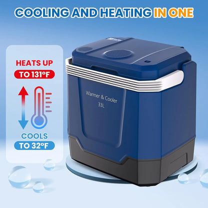 35 QT Portable Car Refrigerator Cooler & Warmer