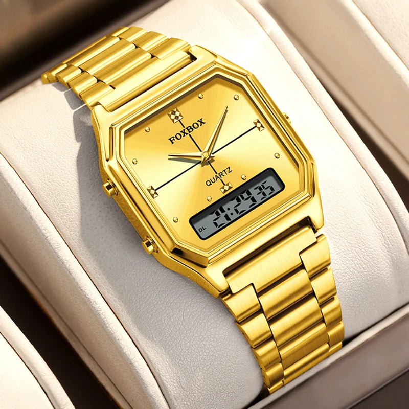 Luxury Women's Quartz Wristwatches Stainless Steel Waterproof Digital Watch For Women